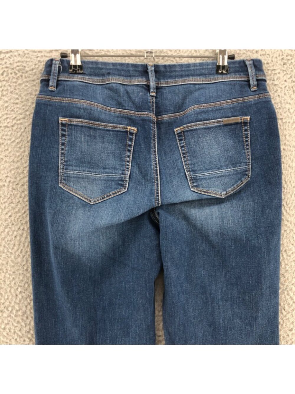 Chicos Jeans Womens 0 US 4 Blue Denim So Slimming Girlfriend Crop Stretch Pocket - Picture 4 of 12